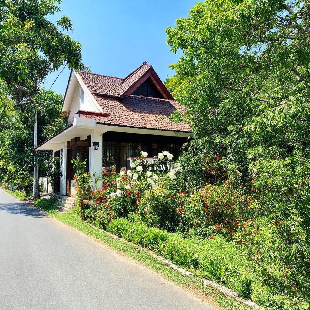 Toàn cảnh Cô Hồng Villa tại Đường Thành Tâm, Đà Lạt, không gian yên bình.